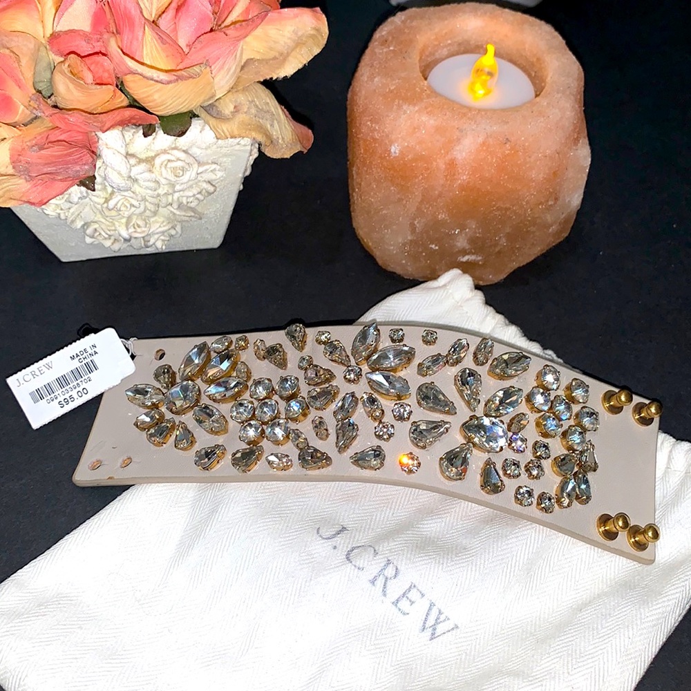 J. Crew leather cuff bracelet